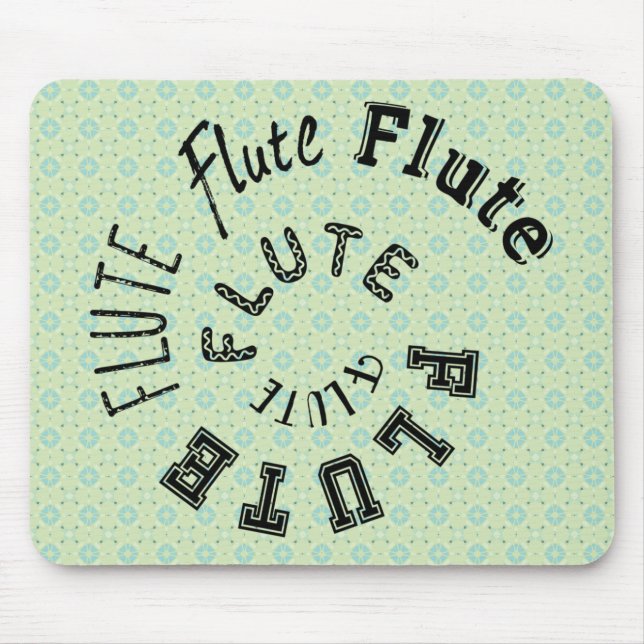 Flutspiraltext Mousepad (Vorne)