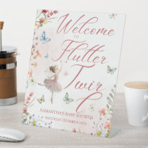 Flutter and Twirl Magical Wings Baby Shower Tisch