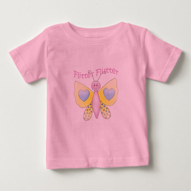 Flutter Baby Tutu Bodysuit Baby T-shirt (Vorderseite)