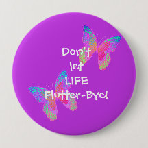 Flutter-Byes (violett) großer Knopf