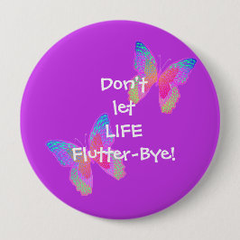 Flutter-Byes (violett) großer Knopf Button