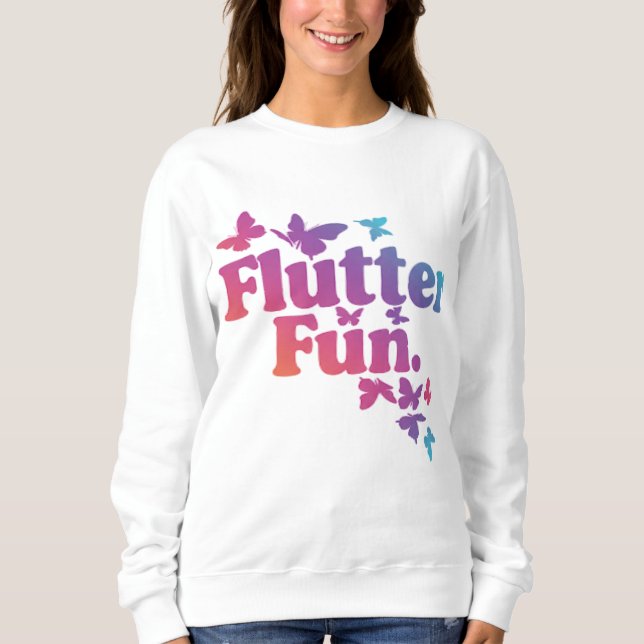 Flutter Fun - Spielerisch und stilvoll Hoodie (Vorderseite)