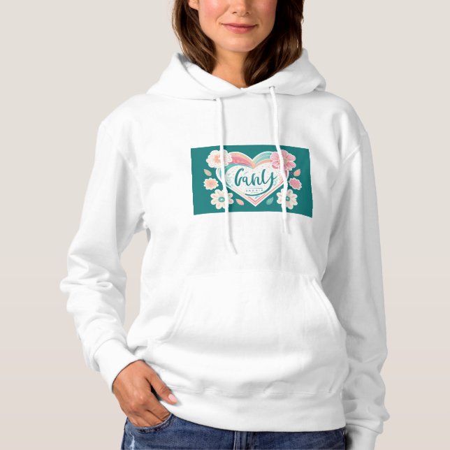 Flutter & Grace: Elegante Butterfly-T - Shirt-Desi Hoodie (Vorderseite)