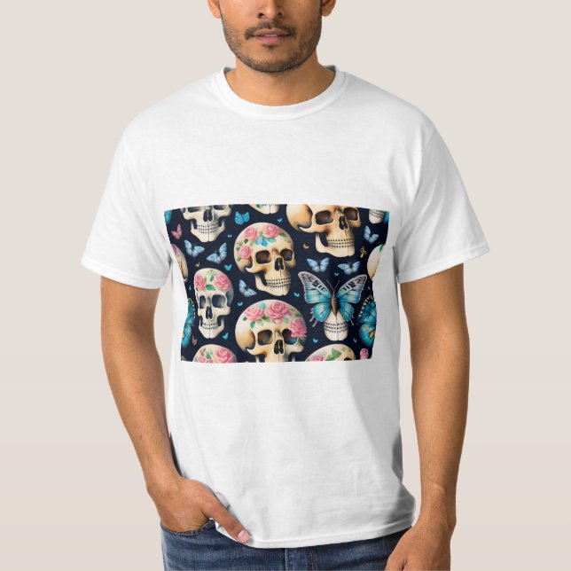 Flutter & Grace: Elegante Butterfly-T - Shirt-Desi T-Shirt (Vorderseite)