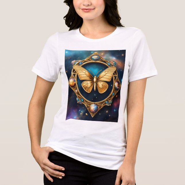 "Flutter in Style" Tri-Blend Shirt (Vorderseite)