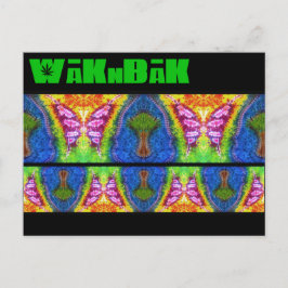 "Flutter Mural": eingefärbte Postkarte