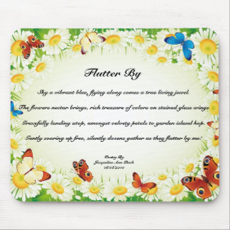 Flutter nach Gedicht Maus Pad Mousepad