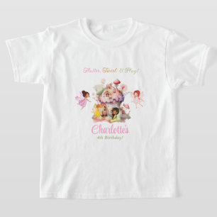 Flutter und Twirl Fairy Birthday Party Shirt