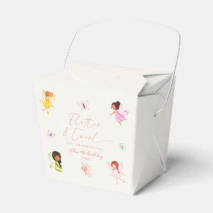 Flutter und Twirl Verzauberte Geburtstagsparty der Geschenkschachtel