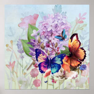 Flutterblüten Poster
