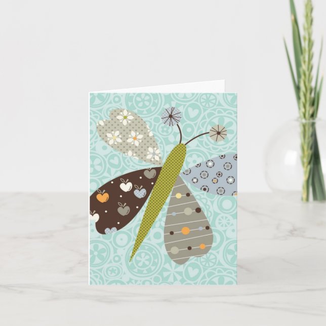 Flutterby Anmerkungskarte Karte (Vorderseite)