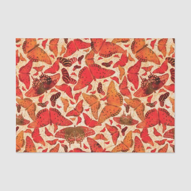 Flutterby-Fall-Schmetterlinge Seidenpapier (Vorderseite)