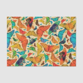 Flutterby tägliche Schmetterlinge auf Beige Seidenpapier