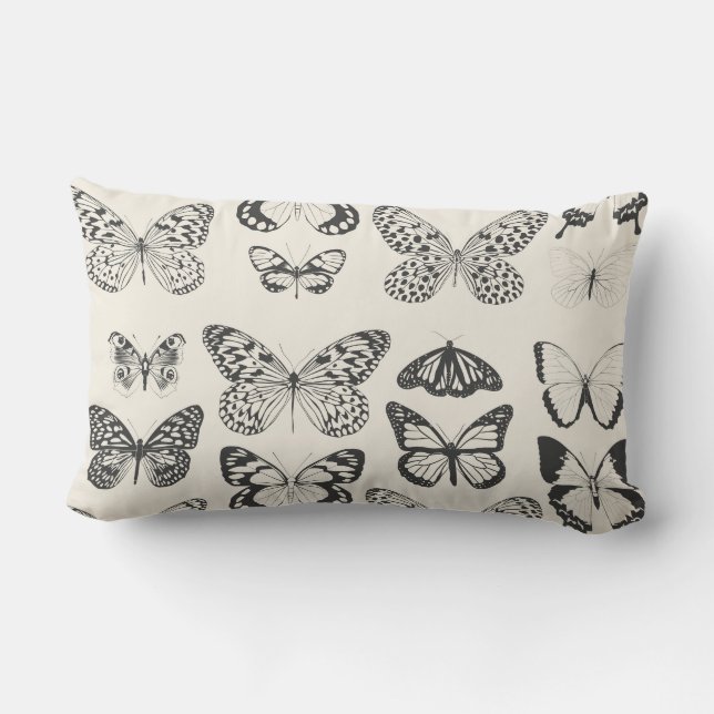 Flutterbye Pillow Kissen Für Draußen (Rückseite)