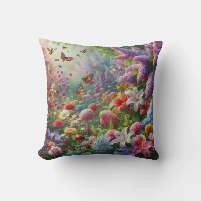 Flutterflor Kissen (Vorderseite)