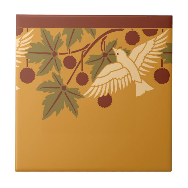Fluttering-Bird-Keramik Fliese (Vorderseite)