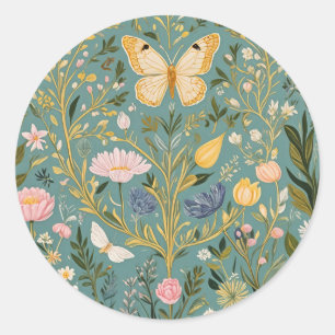 Fluttering Dreamscape Runder Aufkleber