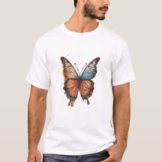 Fluttering Elegance Collection - Schmetterlingsflü T-Shirt