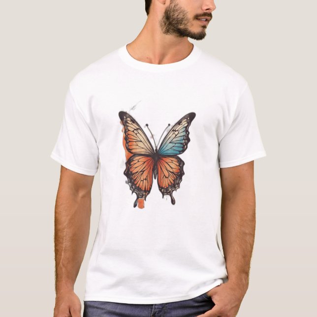 Fluttering Elegance Collection - Schmetterlingsflü T-Shirt (Vorderseite)