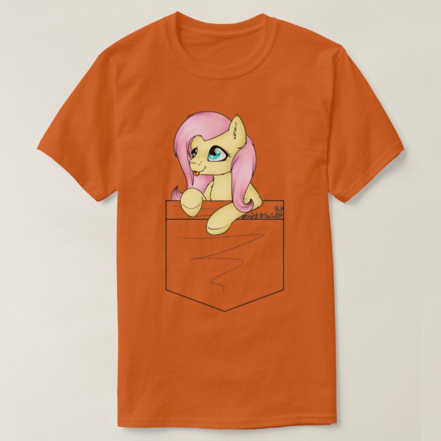 Fluttershy Pocket T-Shirt (Design vorne)