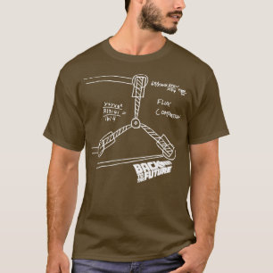Flux Capacitor Sketch zurück in die Zukunft T-Shirt