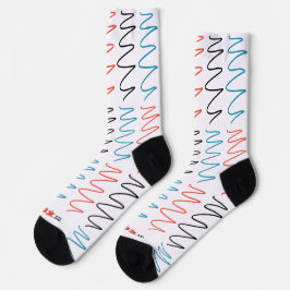 "Flux Swirl"-Socken für Gemusterte Crew Socken