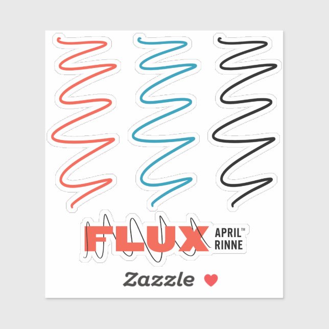 Flux Swirl Vinyl Sticker (Blatt)