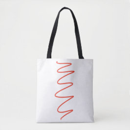 Flux Swirl White Tote Bag - Rot