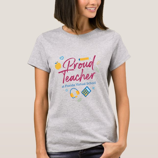 FLVS Proud Teacher Women's T - Shirt (Grau) (Vorderseite)