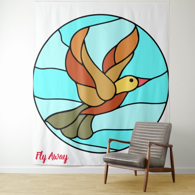 Fly Aaway Tapestry Wandteppich (Beispiel)