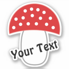 Fly agaric gewährt viel Glück und Vermögen! Aufkle Aufkleber