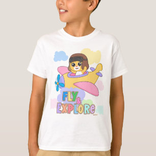 Fly and Exploration: Spielerische Designs für Kind T-Shirt