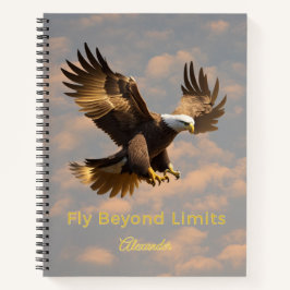 Fly Beyond Limits Eagle Notebook Notizbuch