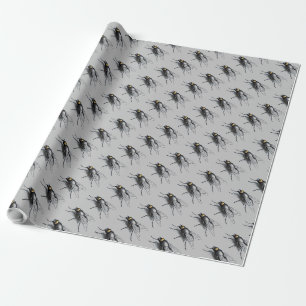 Fly Buddy graues glänzendes Packpapier
