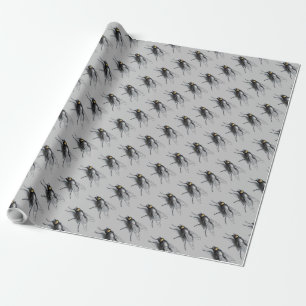 Fly Buddy graues glänzendes Packpapier