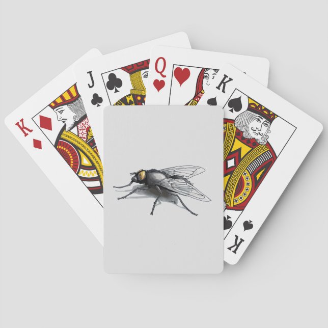 Fly Buddy Grey Poker spielt Karten Spielkarten (Rückseite)