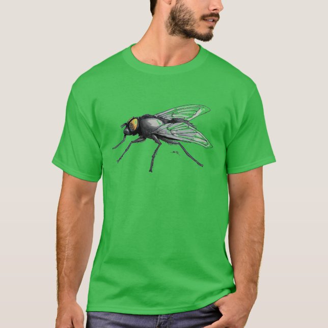 Fly Buddy men grüner T - Shirt (Vorderseite)