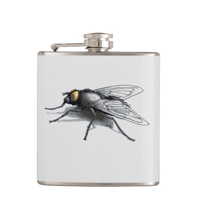 Fly Buddy Riesenfliege Flachmann (Vorderseite)