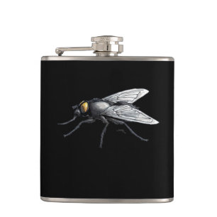Fly Buddy Riesenfliege schwarz gewickelt Flasche Flachmann