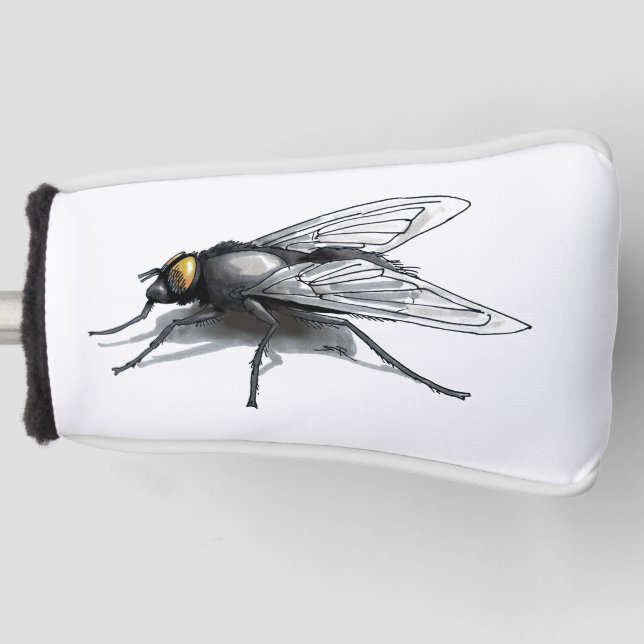 Fly Buddy Riesenfliegenklub Putter Abdeckung Golf Headcover (Vorderseite)
