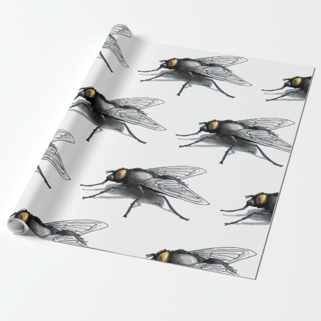 Fly Buddy, weißes, mattes Packpapier (Ungerollt)