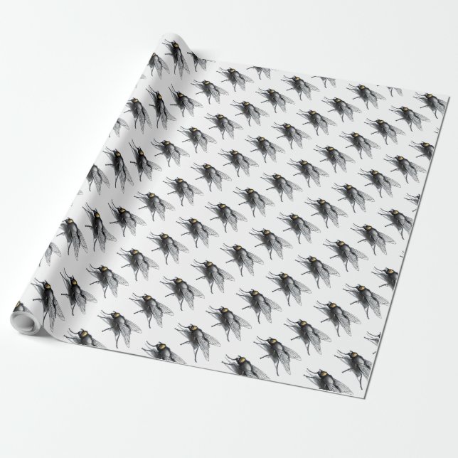 Fly Buddy, weißes, mattes Packpapier (Ungerollt)