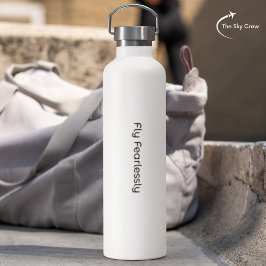 Fly Fearless Empowerment Inspiration Minimalistisc Trinkflasche
