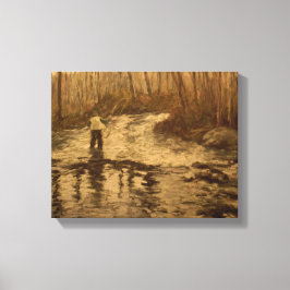 Fly Fisherman 11x14 Leinwanddruck