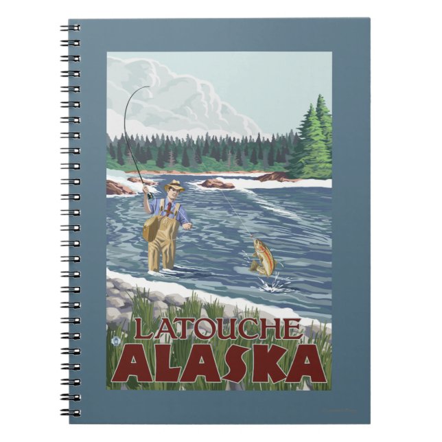 Fly Fisherman - Latouche, Alaska Notizblock (Vorderseite)