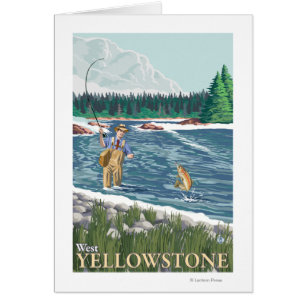 Fly Fisherman - West Yellowstone, Montana
