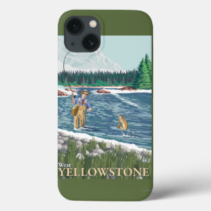 Fly Fisherman - West Yellowstone, Montana Case-Mate iPhone Hülle