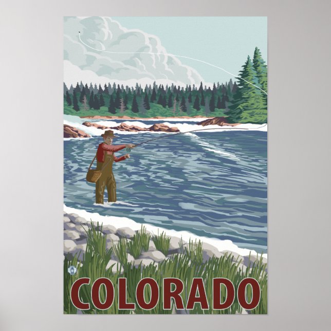 Fly FishermanColorado Poster (Vorne)