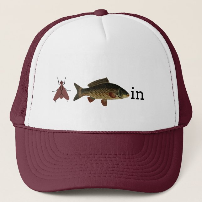 Fly Fishin Trucker/Baseball Cap Truckerkappe (Vorderseite)