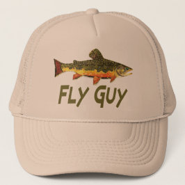 Fly Fishing Brook Trout Fisherman Truckerkappe